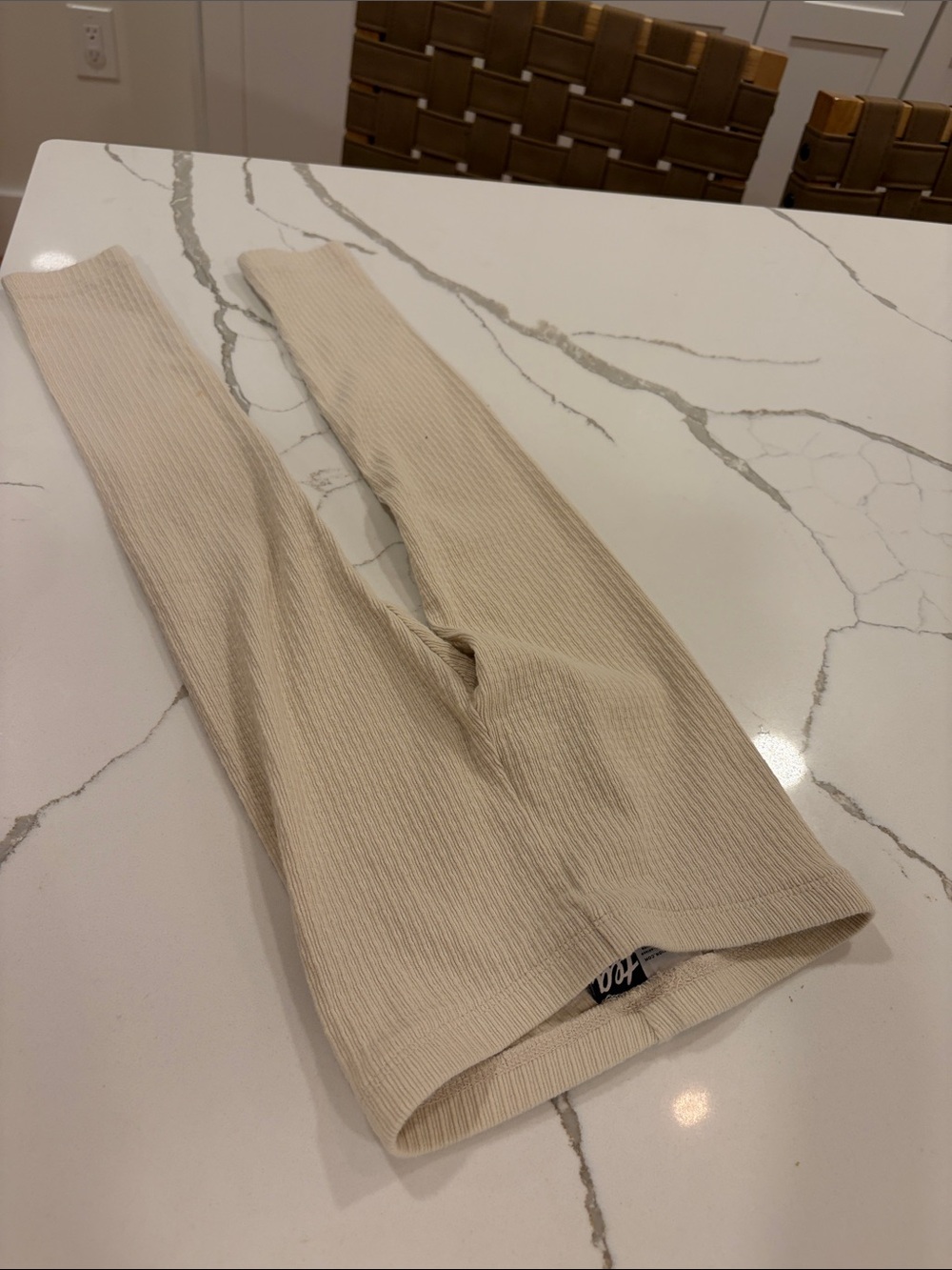 Tea pointelle legging cream